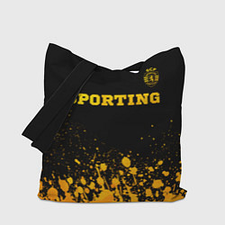 Сумка-шоппер Sporting - gold gradient посередине