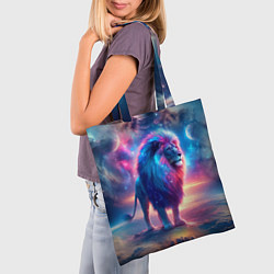 Сумка-шопер Space lion - ai art fantasy, цвет: 3D-принт — фото 2
