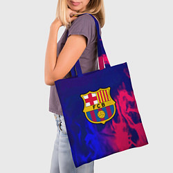 Сумка-шопер Barcelona fc club gradient, цвет: 3D-принт — фото 2