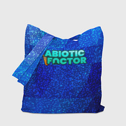 Сумка-шоппер Abiotic Factor logo blue neon