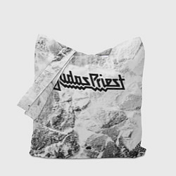 Сумка-шоппер Judas Priest white graphite