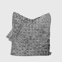 Сумка-шопер Серый текстурированный кубики, цвет: 3D-принт
