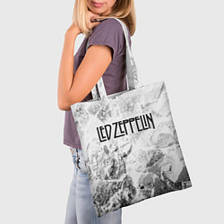 Сумка-шопер Led Zeppelin white graphite, цвет: 3D-принт — фото 2