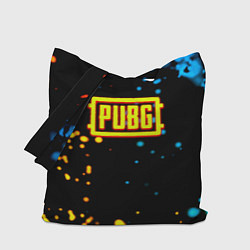 Сумка-шопер PUBG огненное лого, цвет: 3D-принт