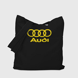 Сумка-шопер Audi logo yellow, цвет: 3D-принт