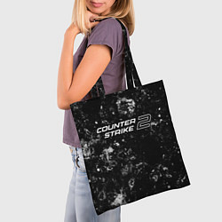 Сумка-шопер Counter-Strike 2 black ice, цвет: 3D-принт — фото 2