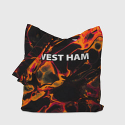 Сумка-шоппер West Ham red lava