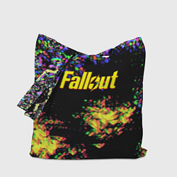 Сумка-шопер Fallout краски, цвет: 3D-принт
