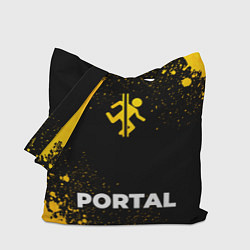 Сумка-шопер Portal - gold gradient по-центру, цвет: 3D-принт