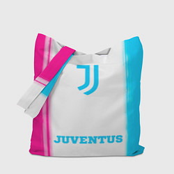 Сумка-шоппер Juventus neon gradient style по-центру