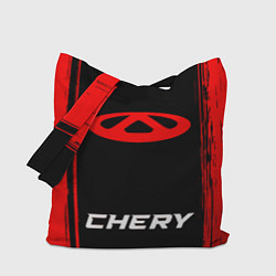 Сумка-шоппер Chery - red gradient по-центру