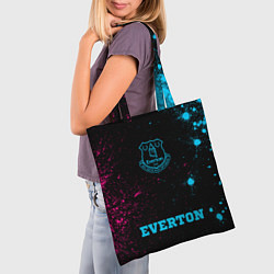 Сумка-шопер Everton - neon gradient по-центру, цвет: 3D-принт — фото 2