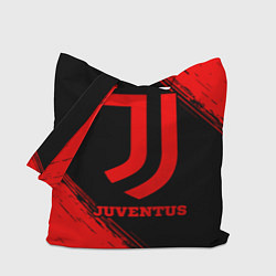 Сумка-шопер Juventus - red gradient, цвет: 3D-принт