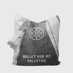 Сумка-шоппер Bullet For My Valentine - grey gradient по-центру