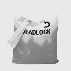 Сумка-шоппер Deadlock glitch на светлом фоне посередине