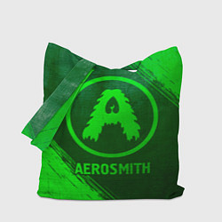 Сумка-шопер Aerosmith - green gradient, цвет: 3D-принт