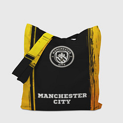 Сумка-шоппер Manchester City - gold gradient по-центру