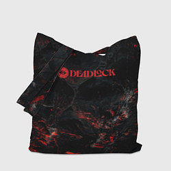 Сумка-шоппер Deadlock logo red texture