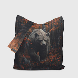 Сумка-шоппер Медведь в осеннем лесу