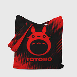 Сумка-шопер Totoro - red gradient, цвет: 3D-принт