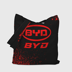 Сумка-шопер BYD - red gradient, цвет: 3D-принт