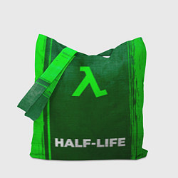 Сумка-шопер Half-Life - green gradient по-центру, цвет: 3D-принт