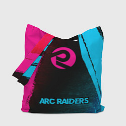 Сумка-шопер ARC Raiders - neon gradient по-центру, цвет: 3D-принт