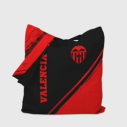 Сумка-шоппер Valencia - red gradient вертикально