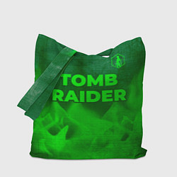 Сумка-шопер Tomb Raider - green gradient посередине, цвет: 3D-принт