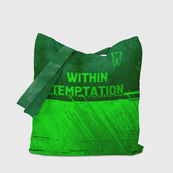 Сумка-шоппер Within Temptation - green gradient посередине