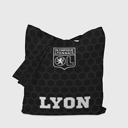 Сумка-шопер Lyon sport на темном фоне по-центру, цвет: 3D-принт