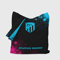 Сумка-шоппер Atletico Madrid - neon gradient по-центру