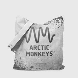 Сумка-шоппер Arctic Monkeys - white gradient