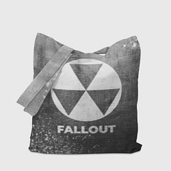 Сумка-шопер Fallout - grey gradient, цвет: 3D-принт