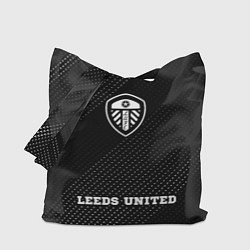 Сумка-шоппер Leeds United sport на темном фоне по-центру