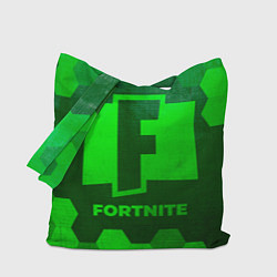 Сумка-шопер Fortnite - green gradient, цвет: 3D-принт