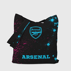 Сумка-шоппер Arsenal - neon gradient по-центру