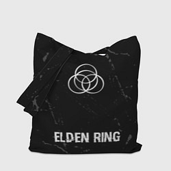 Сумка-шоппер Elden Ring glitch на темном фоне по-центру