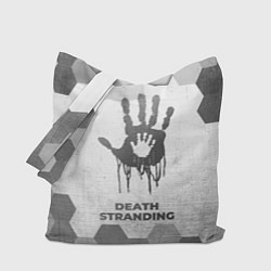 Сумка-шопер Death Stranding - white gradient, цвет: 3D-принт