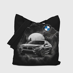 Сумка-шопер BMW закат солнца, цвет: 3D-принт