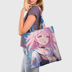 Сумка-шопер Honkai Star Rail March 7th beauty, цвет: 3D-принт — фото 2