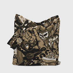 Сумка-шопер Король и шут средневековья играют рок, цвет: 3D-принт