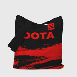 Сумка-шопер Dota - red gradient посередине, цвет: 3D-принт