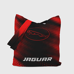 Сумка-шопер Jaguar - red gradient по-центру, цвет: 3D-принт