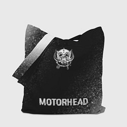 Сумка-шоппер Motorhead glitch на темном фоне по-центру