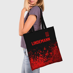 Сумка-шопер Lindemann - red gradient посередине, цвет: 3D-принт — фото 2