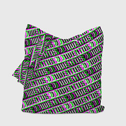 Сумка-шоппер Juventus glitch pattern