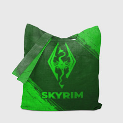 Сумка-шопер Skyrim - green gradient, цвет: 3D-принт