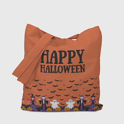 Сумка-шоппер Happy Halloween pattern