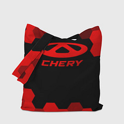 Сумка-шоппер Chery - red gradient